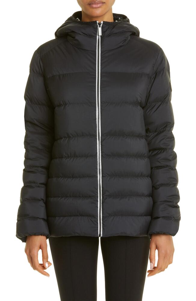 Moncler Pluvis Logo Down Puffer Jacket in Black Cover