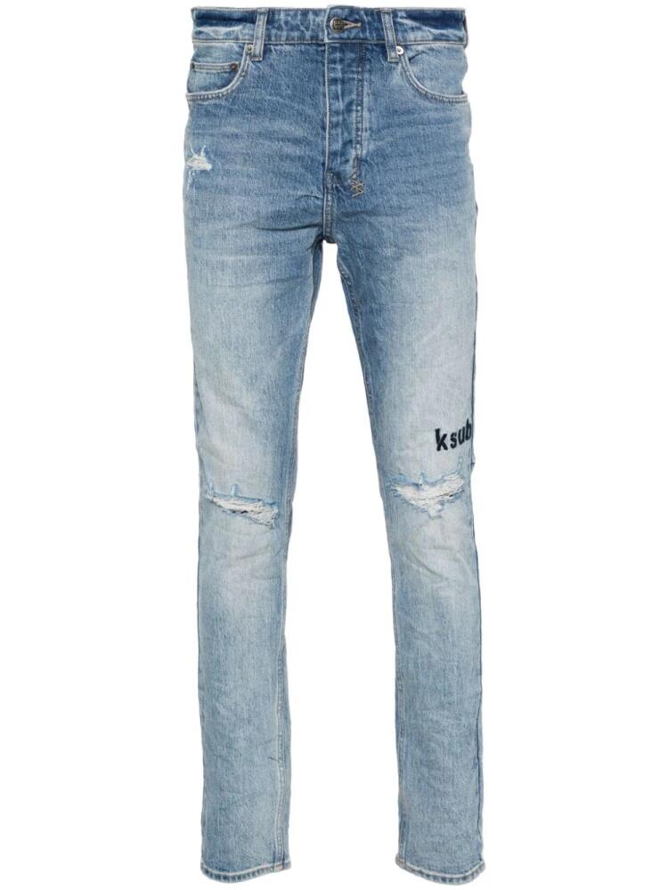 Ksubi Chitch Self-Repair tapered jeans - Blue Cover