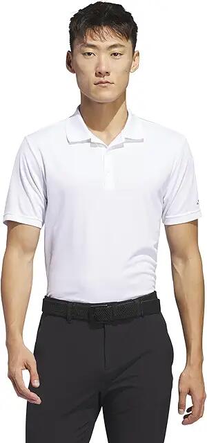 adidas Golf adi Performance Short Sleeve Golf Polo Shirt (White) Men's Clothing Cover