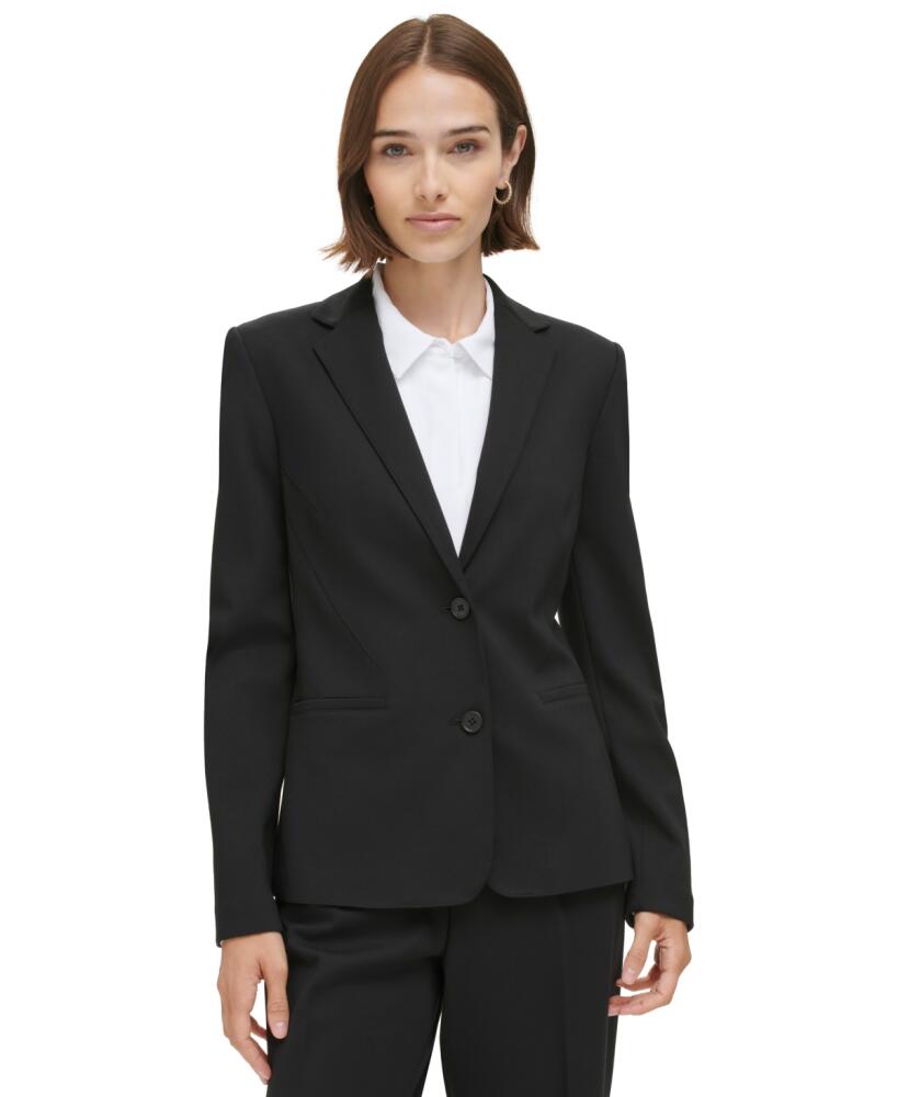 Calvin Klein Women's Two-Button Blazer - Black Cover