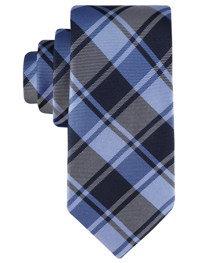 Tommy Hilfiger Men's Toby Plaid Tie - Navy/blue Cover