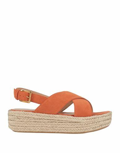 Sergio Rossi Woman Espadrilles Orange Soft Leather Cover