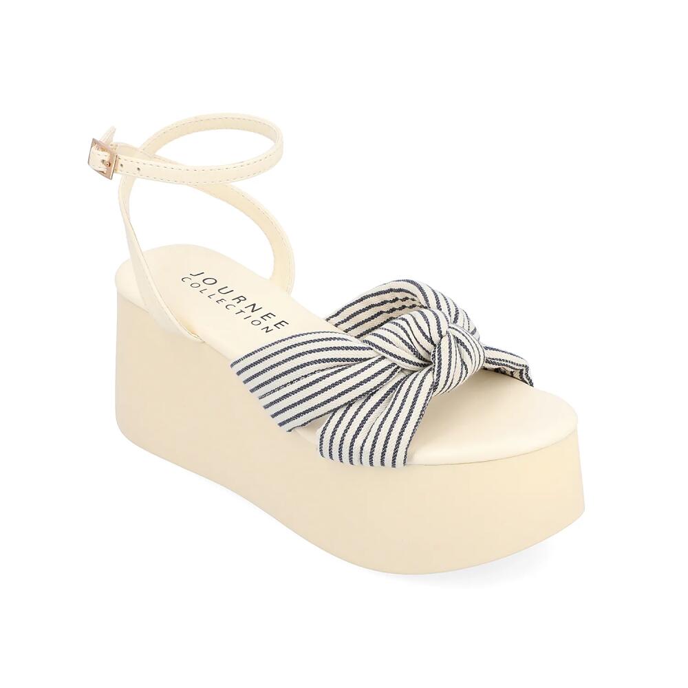 Journee Collection Lailee Wedge Sandal | Women's | Navy Cover