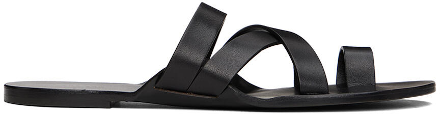 The Row Black Kris Sandals Cover