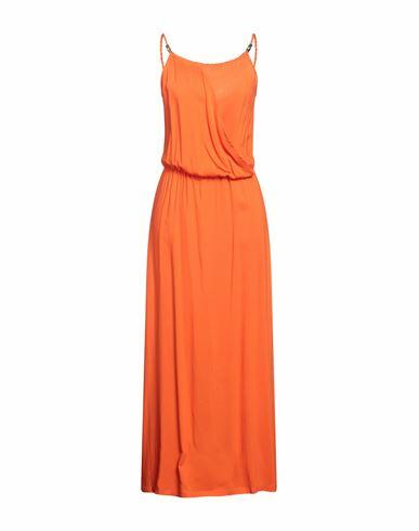 Heidi Klein Woman Maxi dress Orange Viscose Cover