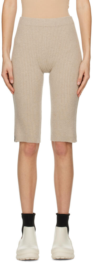 LISA YANG Beige 'The Addie' Shorts Cover