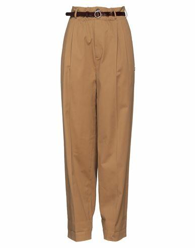 Emma & Gaia Woman Pants Camel Cotton, Elastane Cover