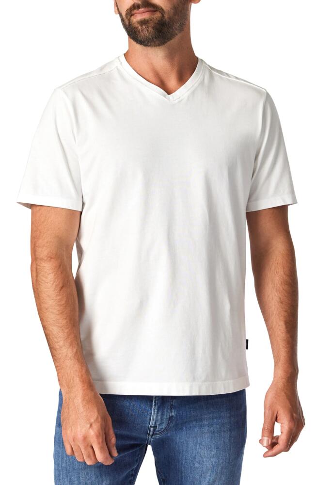 34 Heritage Deconstructed V-Neck Pima Cotton T-Shirt in White Cover