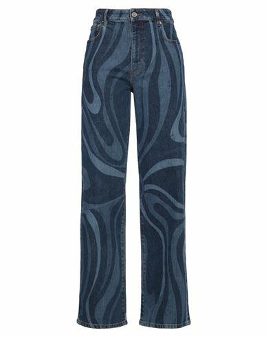 Pucci Woman Jeans Blue Cotton, Elastane Cover