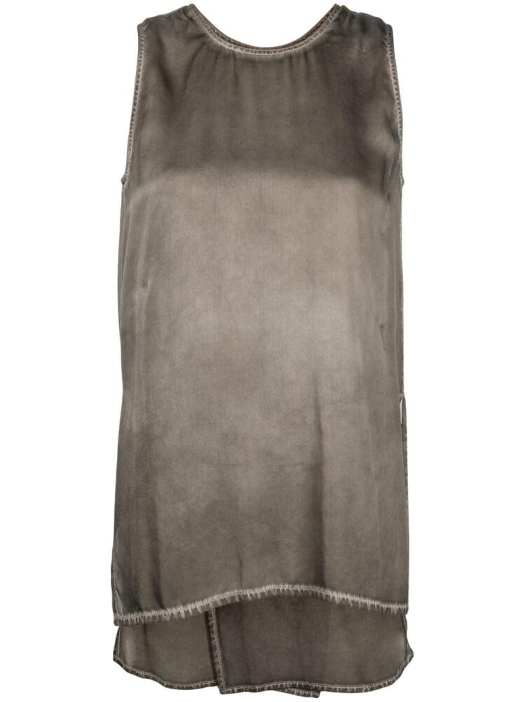 Uma Wang sleeveless silk top - Grey Cover