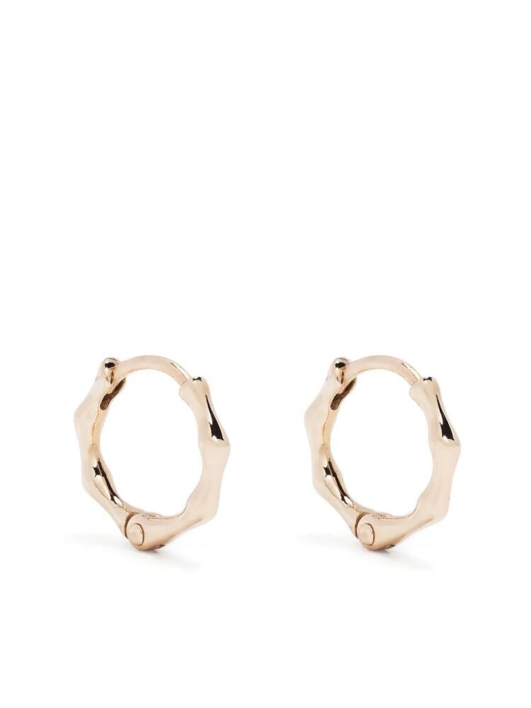 Dinny Hall 10kt yellow gold Bamboo hoop earrings Cover