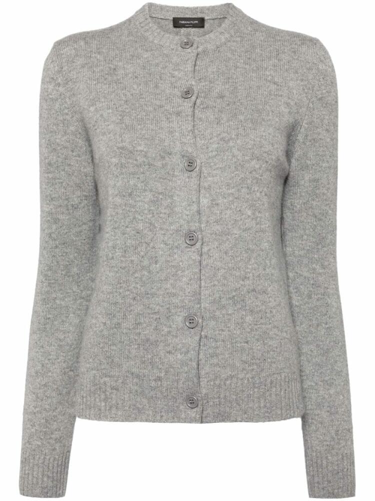 Fabiana Filippi ribbed-knit cardigan - Grey Cover