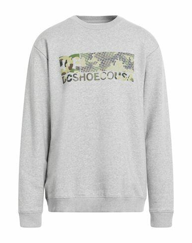 Dc Shoes Man Sweatshirt Grey Cotton, Polyester Cover