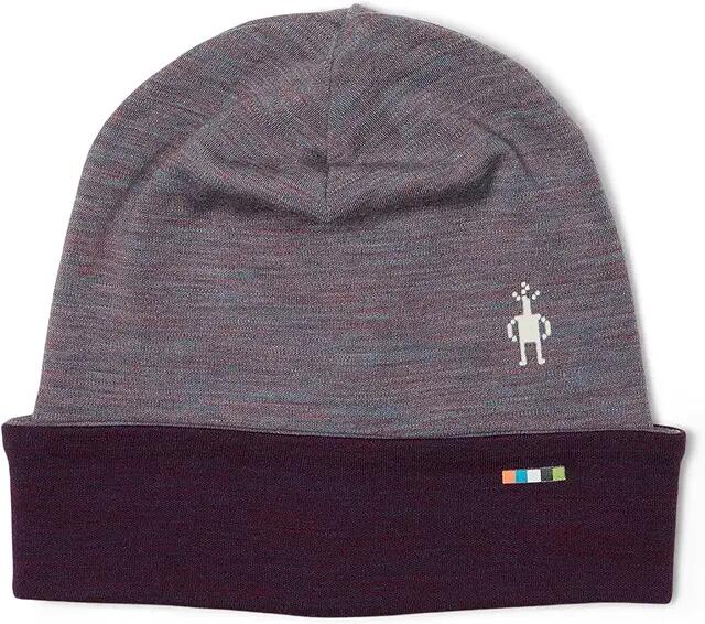 Smartwool Thermal Merino Reversible Cuffed Beanie (Chalk Violet Heather) Beanies Cover