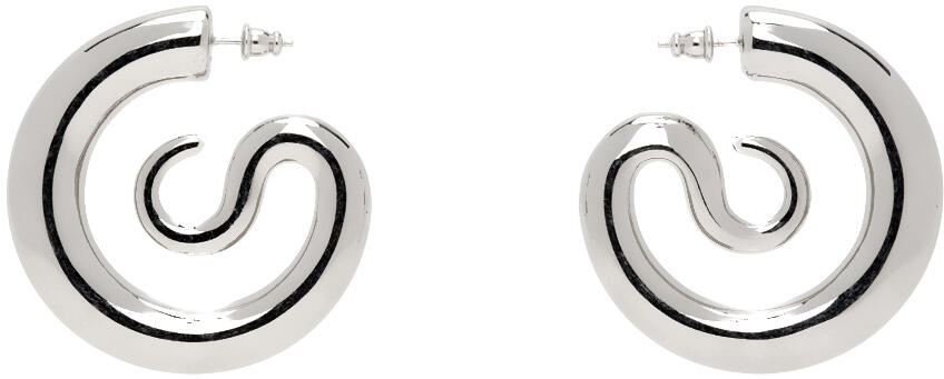 Panconesi Silver Medium Serpent Hoop Earrings Cover