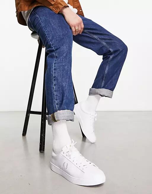 Fred Perry Spencer leather sneakers in white Cover