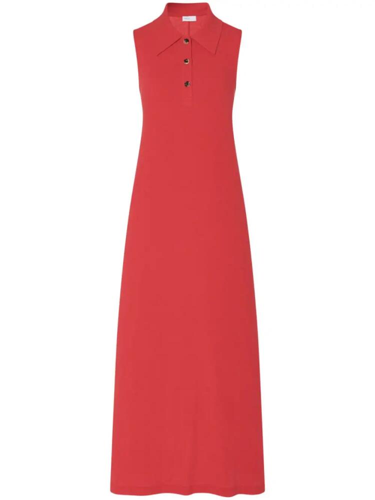 Rosetta Getty organic cotton polo midi dress - Red Cover