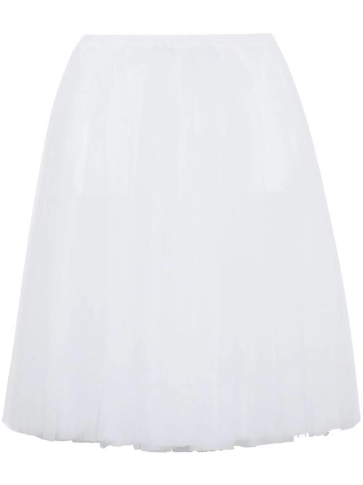 Black Comme Des Garçons tulle midi skirt - White Cover