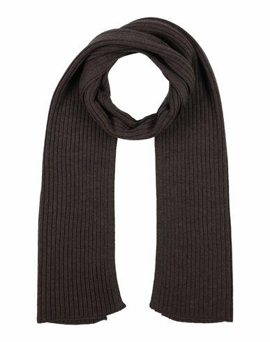 Gran Sasso Man Scarf Dark brown Virgin Wool Cover