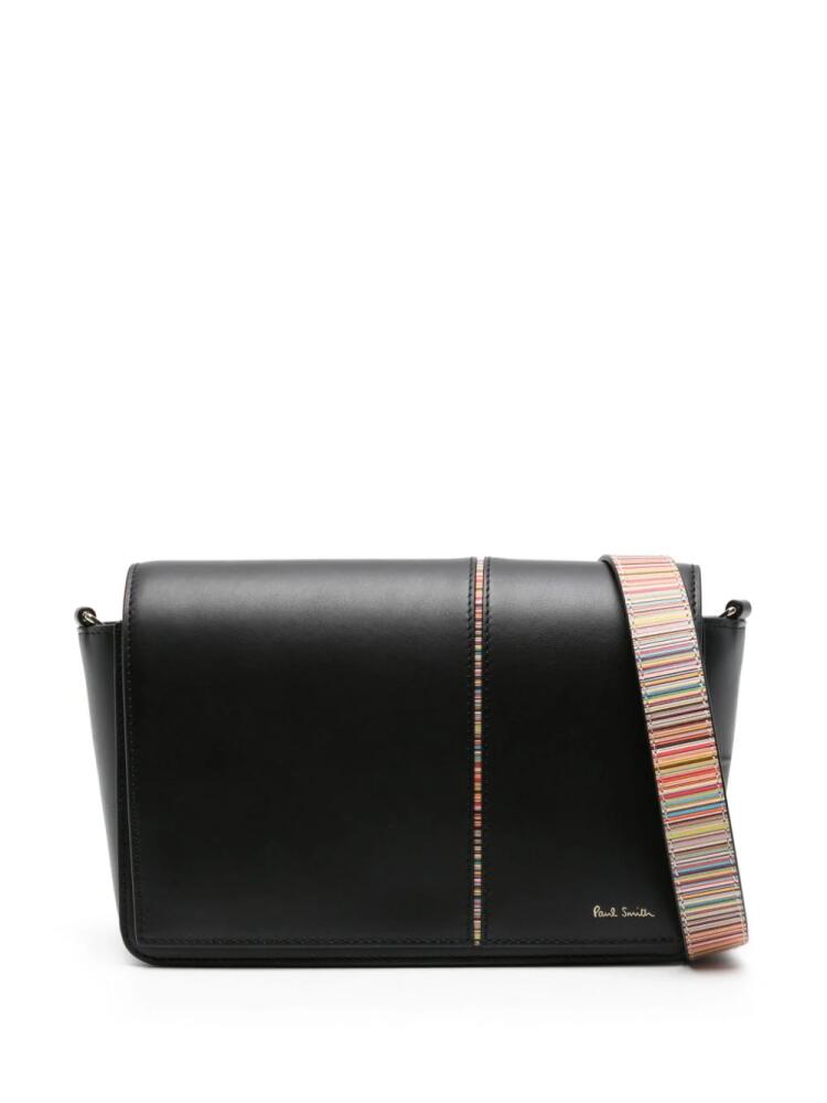 Paul Smith Signature Stripe leather crossbody bag - Black Cover