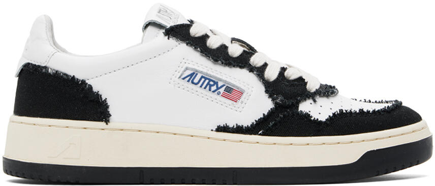 AUTRY White & Black Two-Tone Medalist Low Sneakers Cover