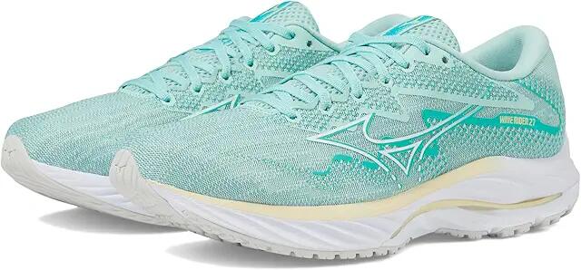 Mizuno Wave Rider 27 (Eggshell Blue/White) Women's Shoes Cover