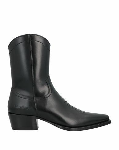 Dsquared2 Man Ankle boots Black Calfskin Cover