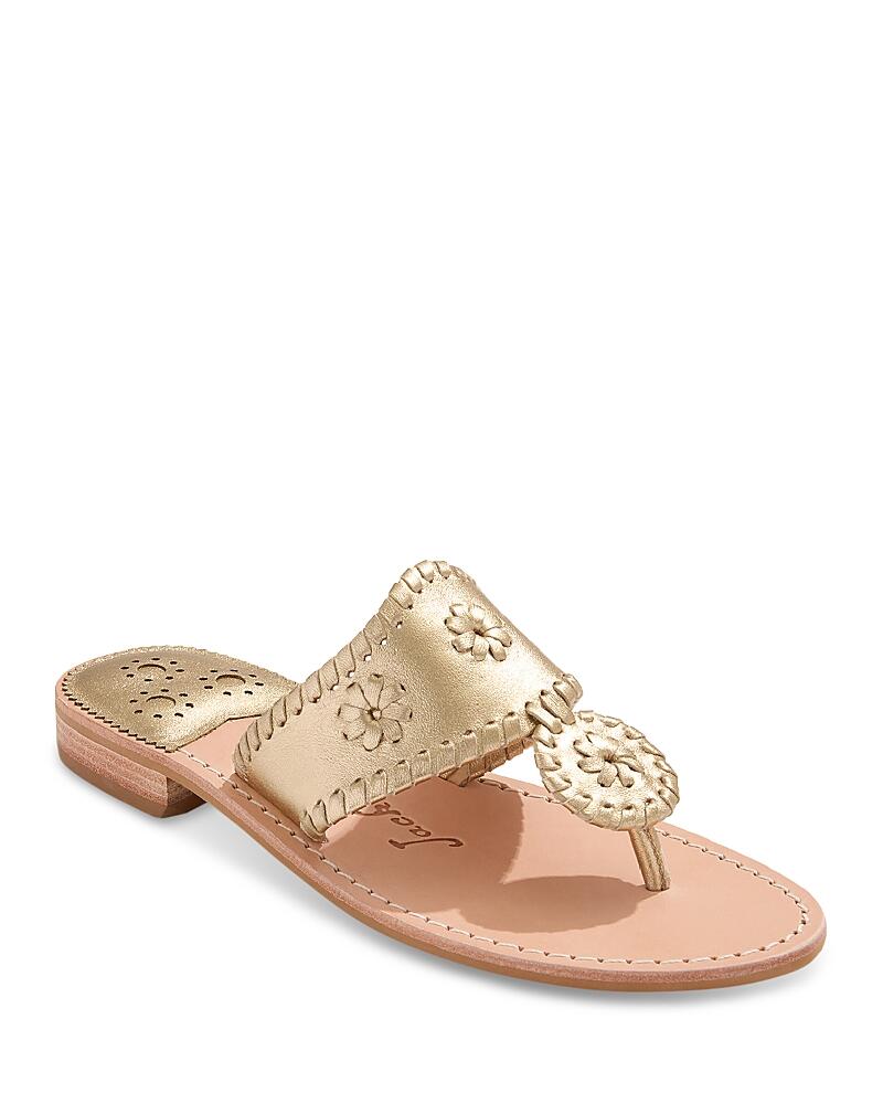 Jack Rogers Women's Jacks Whipstitch Slip On Thong Slide Sandals Cover