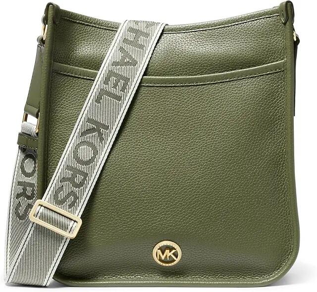 MICHAEL Michael Kors Luisa Large North South Messenger (Smokey Olive) Cross Body Handbags Cover