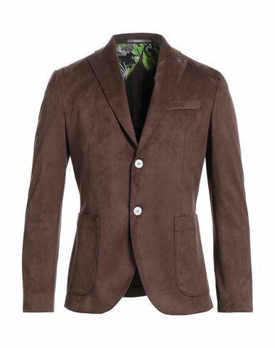 Havana & Co. Man Blazer Brown Polyester, Elastane Cover