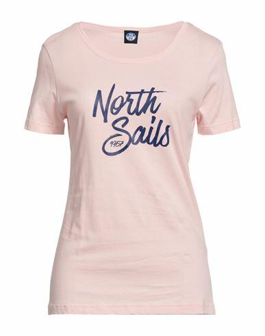 North Sails Woman T-shirt Pink Cotton Cover