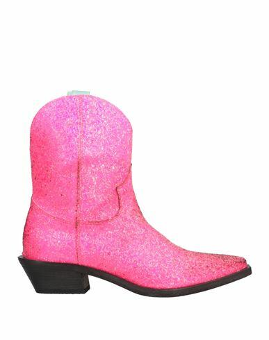 Lemaré Woman Ankle boots Fuchsia Textile fibers Cover