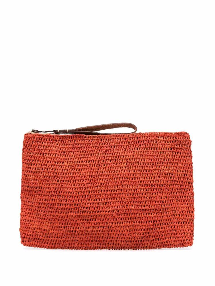 IBELIV woven zipped clutch bag - Orange Cover