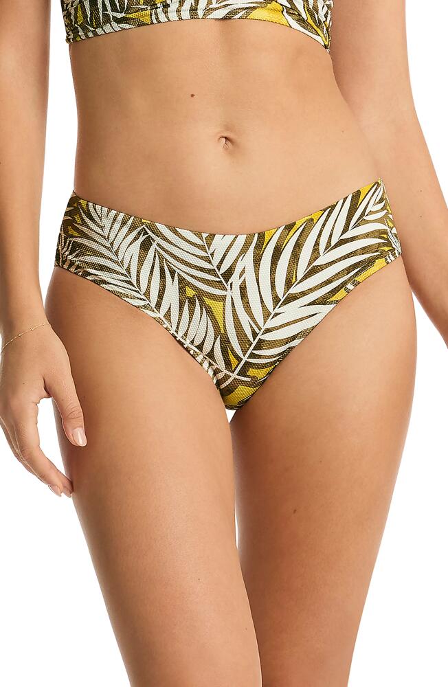 Sea Level Palm House Mid Bikini Bottoms in Olive Cover