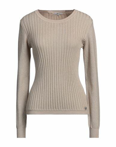 Take-two Woman Sweater Beige Viscose, Modal, Nylon Cover