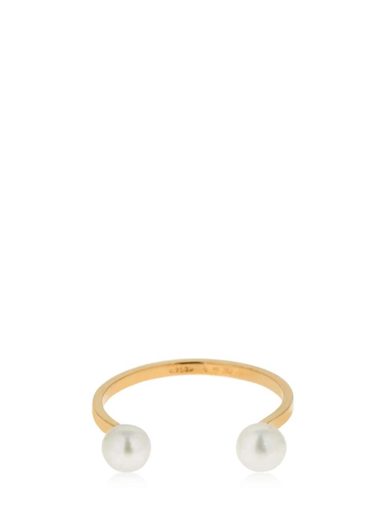 DELFINA DELETTREZ 18kt Double Pearl Ring Cover