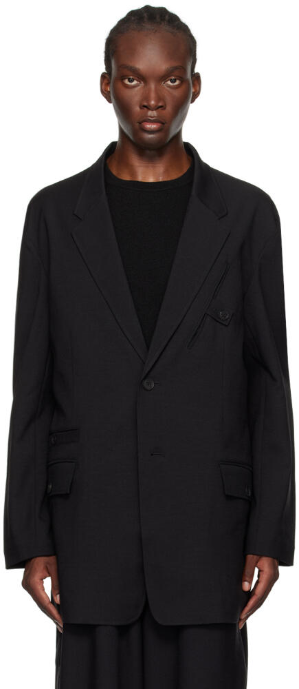 Y-3 Black Sport Uniform Blazer Cover