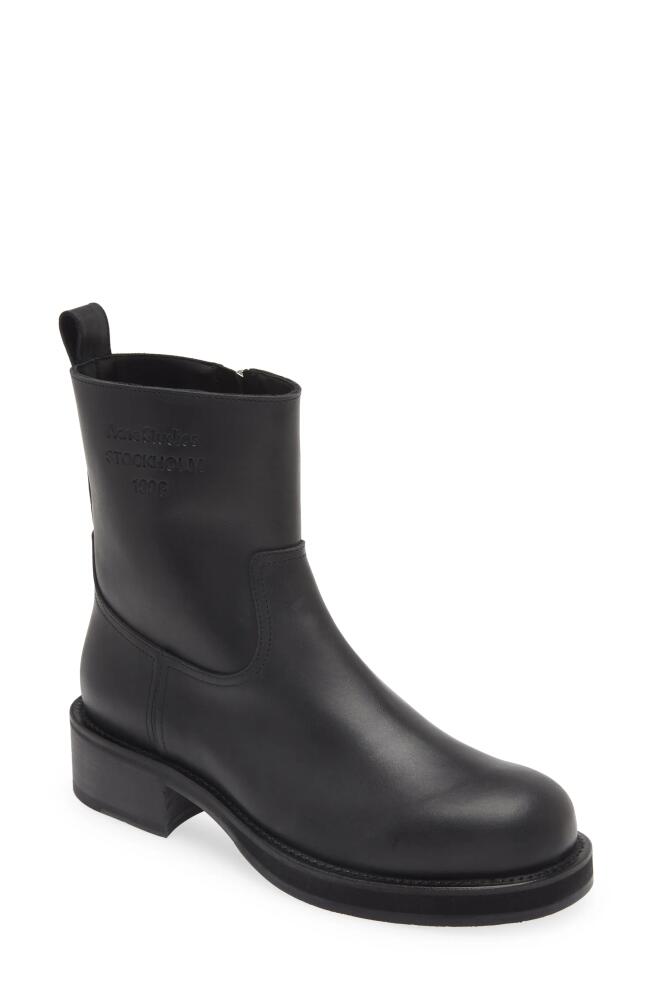 Acne Studios Leather Ankle Boot in Black Cover