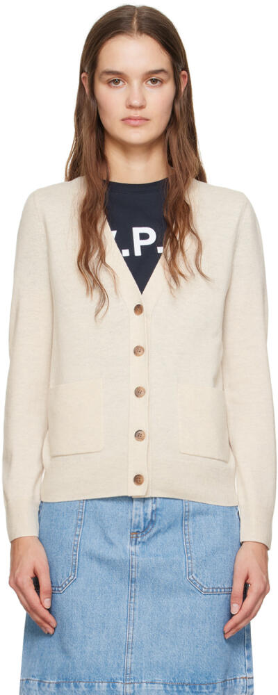 A.P.C. Beige Louisa Cardigan Cover