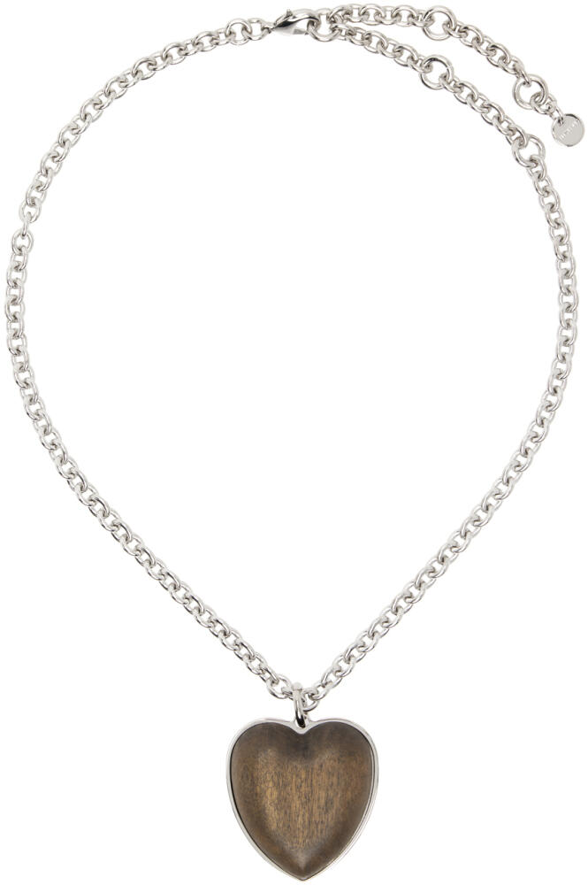 JACQUEMUS Silver La Casa 'Le collier Pietra' Necklace Cover