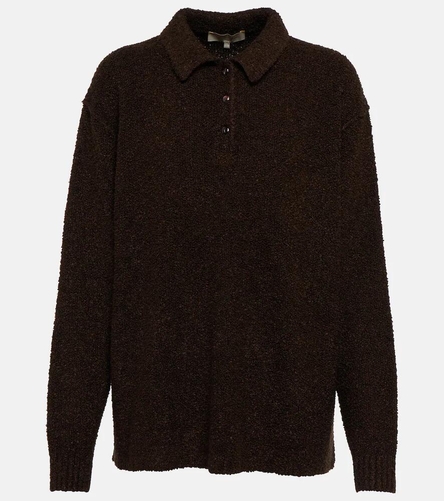 Loro Piana Silk bouclé polo sweater Cover