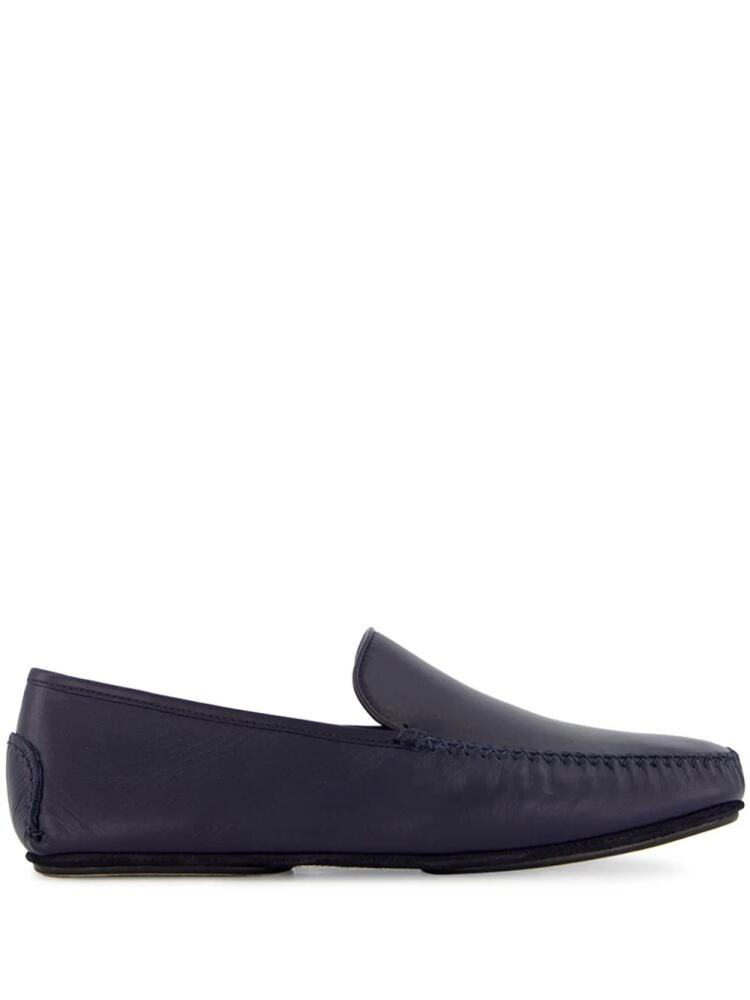 Manolo Blahnik Mayfair leather loafers - Blue Cover