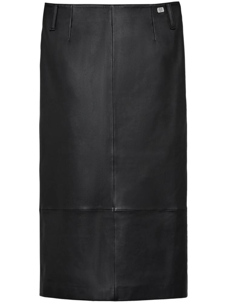 Marc Jacobs leather midi skirt - Black Cover