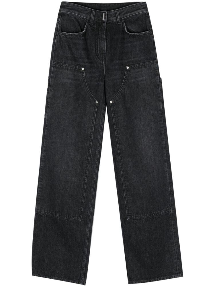 Givenchy mid-rise wide-leg jeans - Black Cover