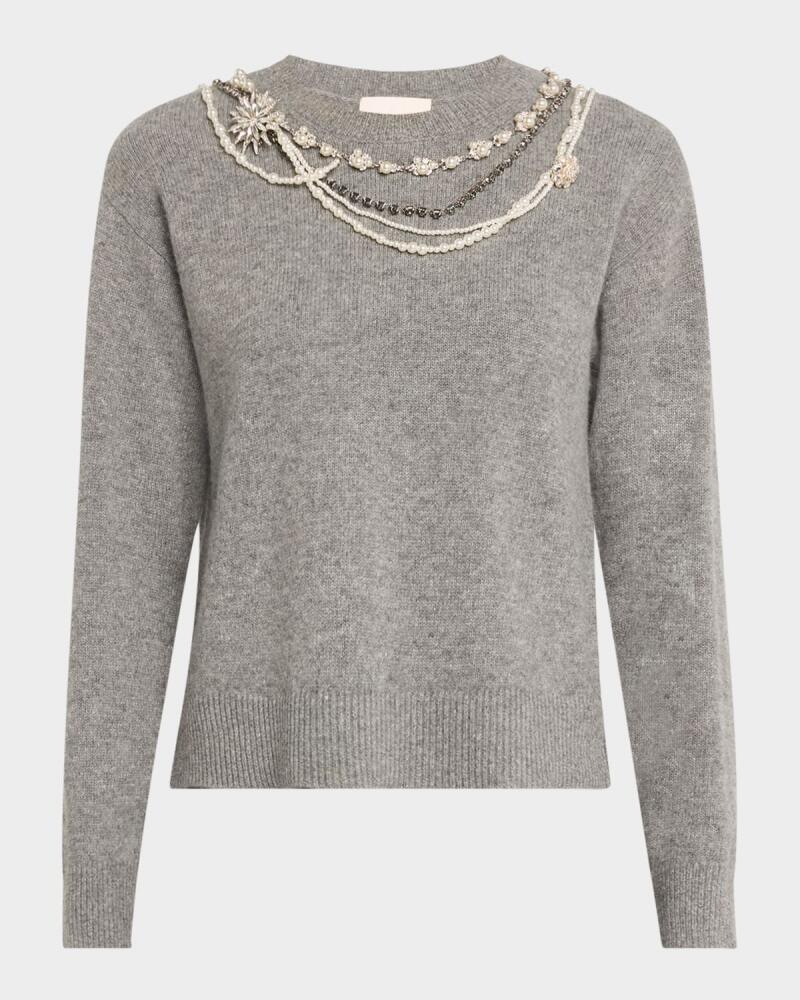 Cinq a Sept Lilliana Embellished Crewneck Pullover Cover