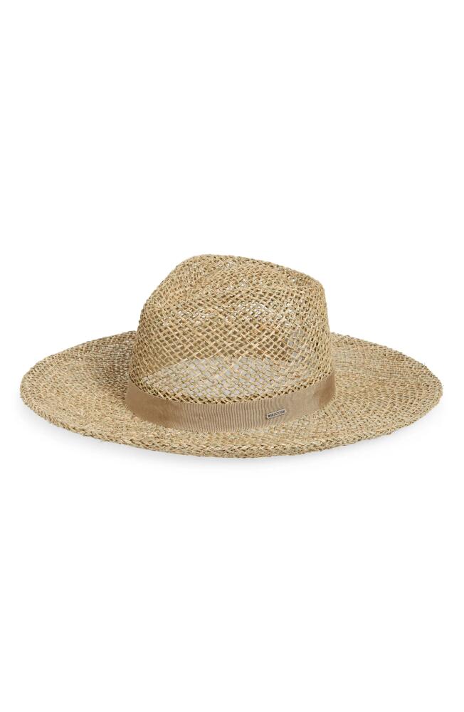 Brixton Joanna Straw Sun Hat in Tan/Tan Seagrass Cover