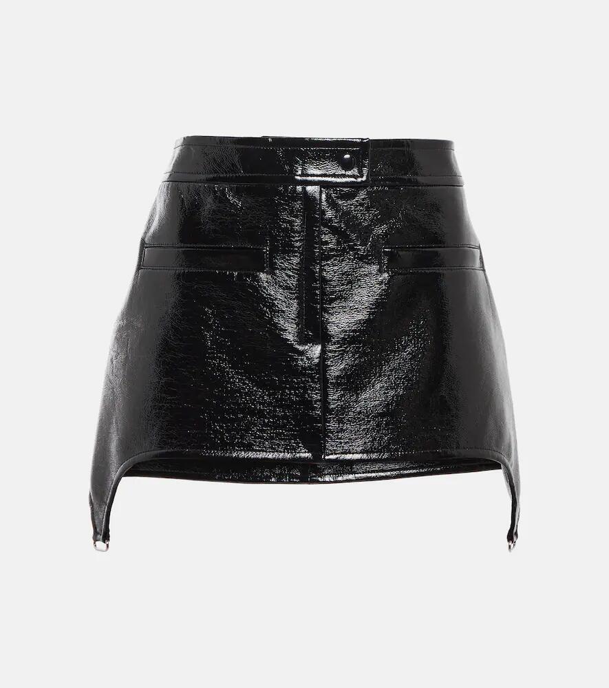 Courrèges Asymmetric vinyl miniskirt Cover