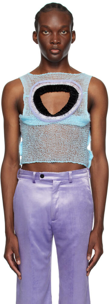 Marni Blue Cutout Tank Top Cover