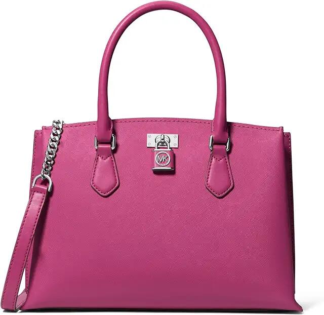 MICHAEL Michael Kors Ruby Medium Satchel (Deep Fuchsia) Handbags Cover