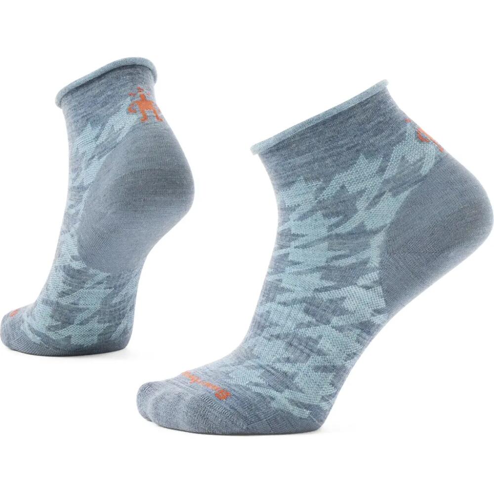 Smartwool Everyday Houndstooth Ankle Socks in Pewter Blue Cover